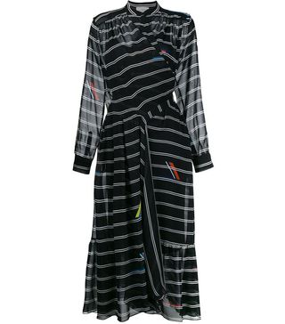 Preen by Thornton Bregazzi + Juliana Striped Silk Dress
