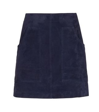 Whistles + A-line Suede Skirt