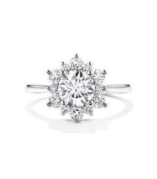 Hearts on Fire + Delight Lady Di Diamond Engagement Ring