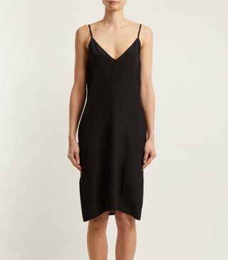 Raey + V-Neck Silk Slip Dress