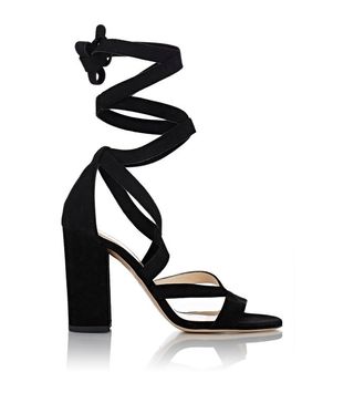 Barneys New York + Zea Ankle-Wrap Sandals