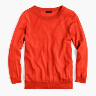 J Crew + Tippi Sweater in Bold Red