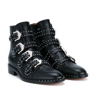 Givenchy + Prue Leather Biker Boots