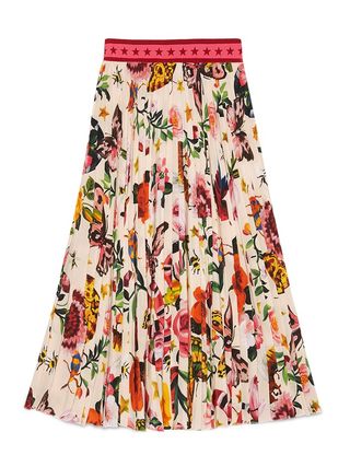 Gucci + Gucci Garden Exclusive Silk Skirt
