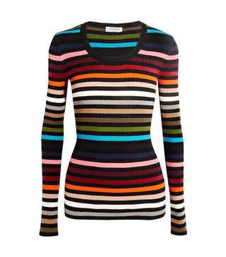 Sonia Rykiel + Striped Stretch-Knit Sweater