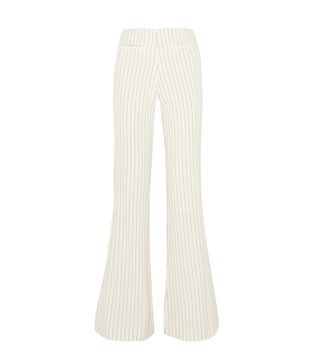 By Malene Birger + Cirah Pinstriped Stretch-Crepe Flared Pants