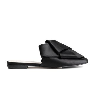 H&M + Silk Blend Slip-On Sandals