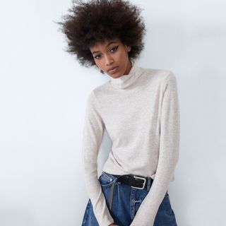 Zara + High-Neck Top