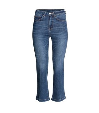 H&M + Cropped Flare High Jeans
