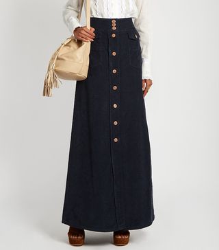 See by Chloé + Floor-Length Corduroy Skirt