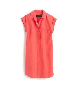 J.Crew + Short-Sleeve Cotton Shirtdress