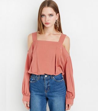 Pixie Market + Strappy Off the Shoulder Top