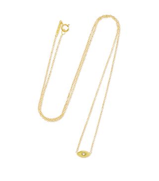 Jennifer Meyer + Mini Evil Eye 18-Karat Gold Diamond Necklace