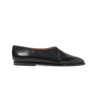 ATP Atelier + Gala Leather Point-Toe Flats
