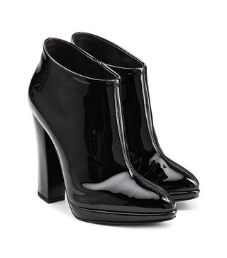 Marc Jacobs + Patent Leather Platform Ankle Boots