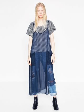 Zara + Tulle Dress With Pockets