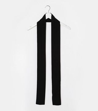 ASOS + '70s Long Skinny Scarf in Black