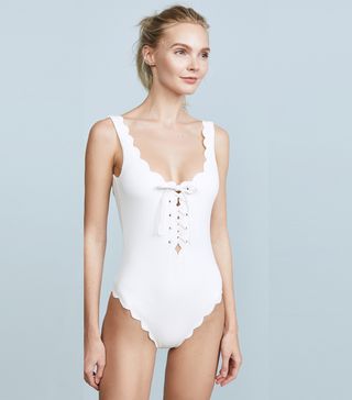 Marysia + Palm Springs Lace Up Maillot
