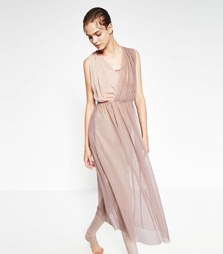 Zara + Contrast Tulle Dress