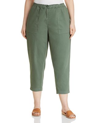Eileen Fisher + Organic Linen Cropped Pants