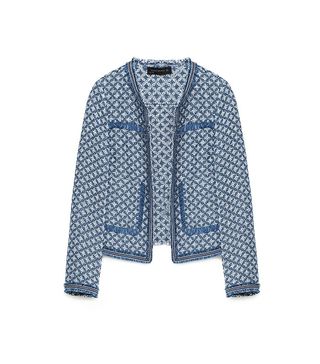 Zara + Jacquard Jacket