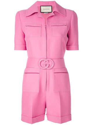 Gucci + Short Belted Playsuit