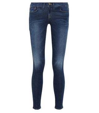Frame Denim + Le Skinny de Jeanne Mid-Rise Jeans