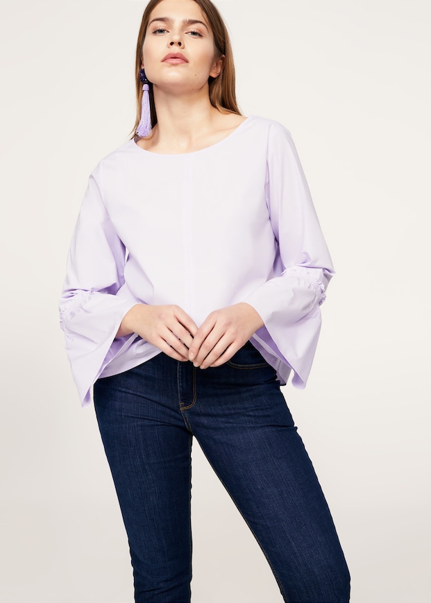 Violeta by Mango + Flared Sleeve Blouse