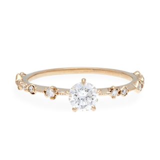 Kataoka + New Moon Diamond Solitaire Ring