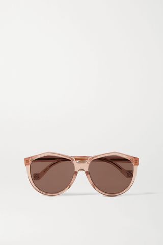 Loewe + Round-Frame Acetate Sunglasses