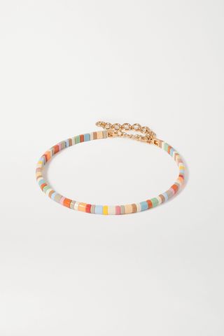 Roxanne Assoulin + Enamel and Gold-Tone Choker