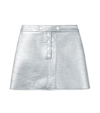 Courrèges + Metallic Mini Skirt