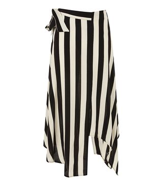 Topshop + Tall Humbug Stripe Midi Skirt