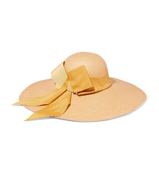 Sensi Studio + Lady Ibiza Bow-Embellished Toquilla Straw Hat