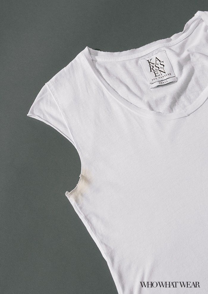 How to Get Rid of Yellow Underarm Stains in 20 Seconds Flat Who What Wear