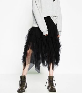 Zara TRF + Frilly Tulle Skirt