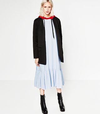Zara TRF + Midi Poplin Dress