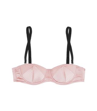 Fleur du Mal + Multi-Way Stretch-Silk Satin Padded Bra