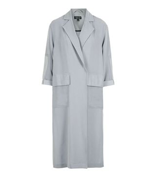 Topshop + Contrast Panel Duster Coat