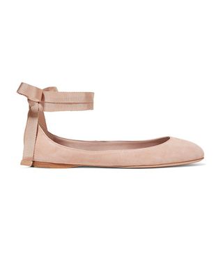 Aerin + Suede Ballet Flats