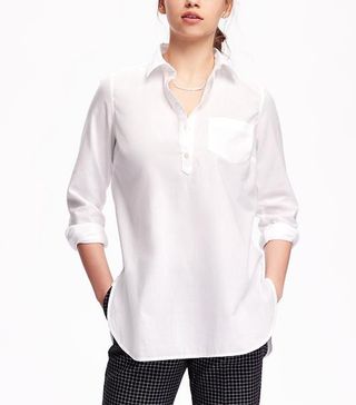 Old Navy + Classic White Popover Tunic