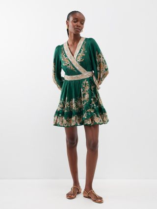 Zimmermann + Paisley-Print Cotton-Voile Mini Dress