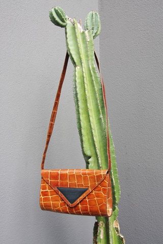 Missoni + Convertible Leather Croc Bag