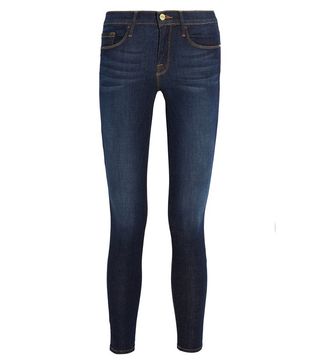 Frame + Le Skinny De Jeanne Cropped Mid-Rise Jeans