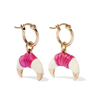 Aurélie Bidermann + Takayama Gold-Plated Bakelite Earrings