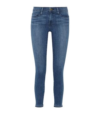 Frame + Le Skinny de Jeanne Crop Mid-Rise Jeans