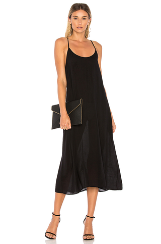 Lacausa + Racer Slip Dress in Black