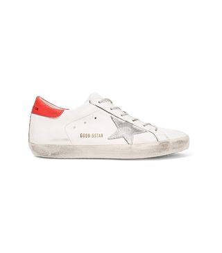 Golden Goose Deluxe Brand + Super Star Distressed Leather Sneakers