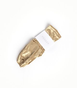Darner + Velvet Socks in Gold