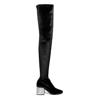 MM6 Maison Margiela + Stretch Velvet Over-the-Knee Boots